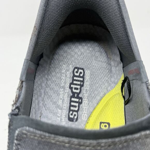 Skechers Parson Dewitt Slip Ins Shoes Mens 12 WW Extra Wide Fit Gray Loafers main image 11